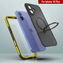 Load image into Gallery viewer, Funda impermeable para iPhone 16 Plus [Serie Kickstud 2.0] Cubierta protectora IP68 con protector de pantalla y soporte (amarillo)
