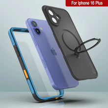 Load image into Gallery viewer, Funda impermeable para iPhone 16 Plus [Serie Kickstud 2.0] Cubierta protectora IP68 con protector de pantalla y soporte [Azul]
