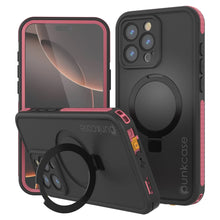 Cargar imagen en el visor de la galería, Funda impermeable para iPhone 16 Pro Max [Serie Kickstud 2.0] Cubierta protectora IP68 con protector de pantalla y soporte [rosa]
