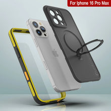 Load image into Gallery viewer, Funda impermeable para iPhone 16 Pro Max [Serie Kickstud 2.0] Cubierta protectora IP68 con protector de pantalla y soporte (amarillo)
