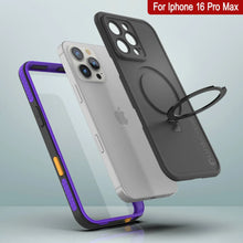 Cargar imagen en el visor de la galería, Funda impermeable para iPhone 16 Pro Max [Serie Kickstud 2.0] Cubierta protectora IP68 con protector de pantalla y soporte [púrpura]
