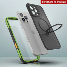 Load image into Gallery viewer, Funda impermeable para iPhone 16 Pro Max [Serie Kickstud 2.0] Cubierta protectora IP68 con protector de pantalla y soporte [Verde]

