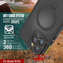 Cargar imagen en el visor de la galería, Funda impermeable para iPhone 16 Pro [Serie Kickstud 2.0] Cubierta protectora IP68 con protector de pantalla y soporte (amarillo)

