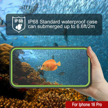 Load image into Gallery viewer, Funda impermeable para iPhone 16 Pro [Serie Kickstud 2.0] Cubierta protectora IP68 con protector de pantalla y soporte [Verde]
