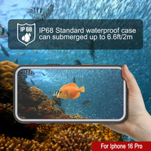Load image into Gallery viewer, Funda impermeable para iPhone 16 Pro [Serie Kickstud 2.0] Cubierta protectora IP68 con protector de pantalla y soporte [Blanco]
