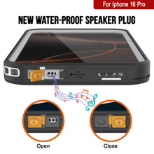 Load image into Gallery viewer, Funda impermeable para iPhone 16 Pro [Serie Kickstud 2.0] Cubierta protectora IP68 con protector de pantalla y soporte [Blanco]
