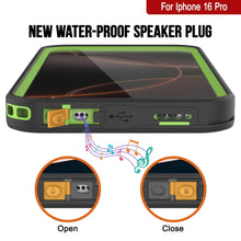 Load image into Gallery viewer, Funda impermeable para iPhone 16 Pro [Serie Kickstud 2.0] Cubierta protectora IP68 con protector de pantalla y soporte [Verde]
