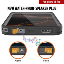 Load image into Gallery viewer, Funda impermeable para iPhone 16 Pro [Serie Kickstud 2.0] Cubierta protectora IP68 con protector de pantalla y soporte [gris]
