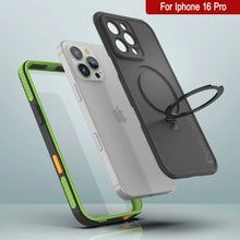 Load image into Gallery viewer, Funda impermeable para iPhone 16 Pro [Serie Kickstud 2.0] Cubierta protectora IP68 con protector de pantalla y soporte [Verde]
