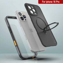 Load image into Gallery viewer, Funda impermeable para iPhone 16 Pro [Serie Kickstud 2.0] Cubierta protectora IP68 con protector de pantalla y soporte [gris]
