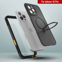 Load image into Gallery viewer, Funda impermeable para iPhone 16 Pro [Serie Kickstud 2.0] Cubierta protectora IP68 con protector de pantalla y soporte [Negro]
