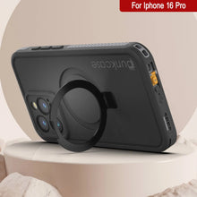 Load image into Gallery viewer, Funda impermeable para iPhone 16 Pro [Serie Kickstud 2.0] Cubierta protectora IP68 con protector de pantalla y soporte [gris]
