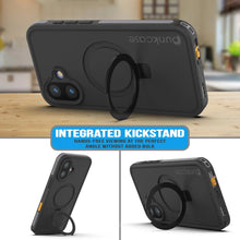 Load image into Gallery viewer, Funda impermeable para iPhone 16 [Serie Kickstud 2.0] Cubierta protectora IP68 con protector de pantalla y soporte [gris]
