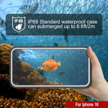 Load image into Gallery viewer, Funda impermeable para iPhone 16 [Serie Kickstud 2.0] Cubierta protectora IP68 con protector de pantalla y soporte [Blanco]
