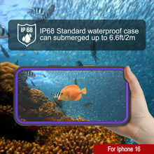 Load image into Gallery viewer, Funda impermeable para iPhone 16 [Serie Kickstud 2.0] Cubierta protectora IP68 con protector de pantalla y soporte [púrpura]
