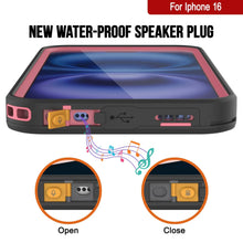 Load image into Gallery viewer, Funda impermeable para iPhone 16 [Serie Kickstud 2.0] Cubierta protectora IP68 con protector de pantalla y soporte [rosa]
