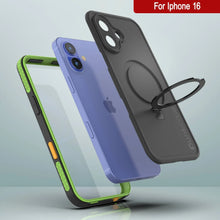 Load image into Gallery viewer, Funda impermeable para iPhone 16 [Serie Kickstud 2.0] Cubierta protectora IP68 con protector de pantalla y soporte [Verde]
