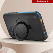Load image into Gallery viewer, Funda impermeable para iPhone 16 [Serie Kickstud 2.0] Cubierta protectora IP68 con protector de pantalla y soporte [Azul]
