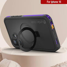 Load image into Gallery viewer, Funda impermeable para iPhone 16 [Serie Kickstud 2.0] Cubierta protectora IP68 con protector de pantalla y soporte [púrpura]
