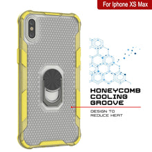 Load image into Gallery viewer, Funda PunkCase para iPhone XS Max [Serie Magnetix 2.0] Cubierta transparente de TPU protectora con soporte [Amarillo]
