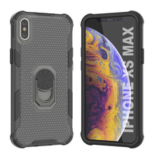 Load image into Gallery viewer, PunkCase para iPhone XS Max [Serie Magnetix 2.0] Funda Protectora Transparente de TPU con Soporte [Negro]
