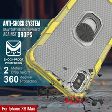 Load image into Gallery viewer, Funda PunkCase para iPhone XS Max [Serie Magnetix 2.0] Cubierta transparente de TPU protectora con soporte [Amarillo]
