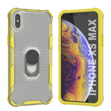 Load image into Gallery viewer, Funda PunkCase para iPhone XS Max [Serie Magnetix 2.0] Cubierta transparente de TPU protectora con soporte [Amarillo]
