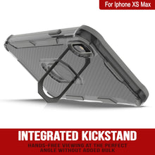 Cargar imagen en el visor de la galería, PunkCase para iPhone XS Max [Serie Magnetix 2.0] Funda Clara de TPU Protectora con Soporte [Gris]
