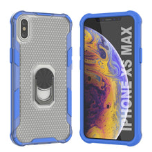 Load image into Gallery viewer, Funda PunkCase para iPhone XS Max [Serie Magnetix 2.0] Tapa Transparente Protectora de TPU con Soporte [Azul]
