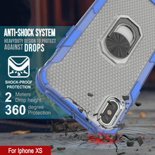 Load image into Gallery viewer, PunkCase para iPhone XS Funda [Serie Magnetix 2.0] Cubierta transparente de TPU protectora con soporte [Azul]
