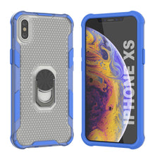 Load image into Gallery viewer, PunkCase para iPhone XS Funda [Serie Magnetix 2.0] Cubierta transparente de TPU protectora con soporte [Azul]
