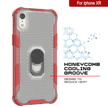 Load image into Gallery viewer, PunkCase para iPhone XR Funda [serie Magnetix 2.0] Cubierta transparente protectora de TPU con soporte [roja]
