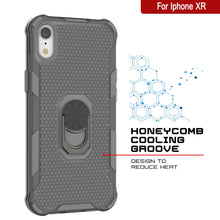 Cargar imagen en el visor de la galería, Funda PunkCase para iPhone XR [Serie Magnetix 2.0] Cubierta transparente protectora de TPU con soporte [Gris]
