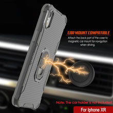 Cargar imagen en el visor de la galería, Funda PunkCase para iPhone XR [Serie Magnetix 2.0] Cubierta transparente protectora de TPU con soporte [Gris]
