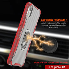 Load image into Gallery viewer, PunkCase para iPhone XR Funda [serie Magnetix 2.0] Cubierta transparente protectora de TPU con soporte [roja]
