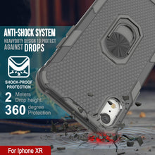 Cargar imagen en el visor de la galería, Funda PunkCase para iPhone XR [Serie Magnetix 2.0] Cubierta transparente protectora de TPU con soporte [Gris]

