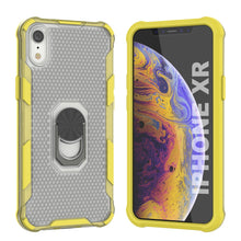Load image into Gallery viewer, Funda PunkCase para iPhone XR [Serie Magnetix 2.0] Cubierta transparente de TPU protectora con soporte [Amarillo]
