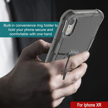 Cargar imagen en el visor de la galería, Funda PunkCase para iPhone XR [Serie Magnetix 2.0] Cubierta transparente protectora de TPU con soporte [Gris]
