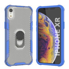 Load image into Gallery viewer, Funda PunkCase para iPhone XR [Serie Magnetix 2.0] Funda protectora transparente de TPU con soporte con patada [Azul]
