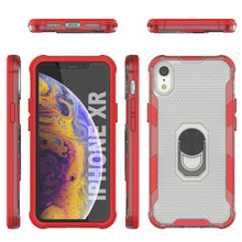 Load image into Gallery viewer, PunkCase para iPhone XR Funda [serie Magnetix 2.0] Cubierta transparente protectora de TPU con soporte [roja]

