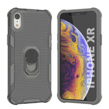 Cargar imagen en el visor de la galería, Funda PunkCase para iPhone XR [Serie Magnetix 2.0] Cubierta transparente protectora de TPU con soporte [Gris]
