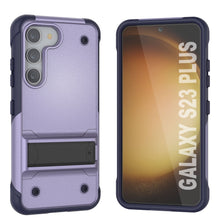 Cargar imagen en el visor de la galería, Funda Punkcase Galaxy S23+ Plus [Serie Reliance] Funda de protección híbrida de grado militar con soporte incorporado [Morado-Marino]
