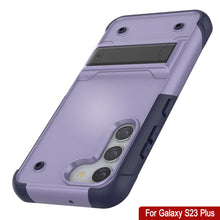Cargar imagen en el visor de la galería, Funda Punkcase Galaxy S23+ Plus [Serie Reliance] Funda de protección híbrida de grado militar con soporte incorporado [Morado-Marino]
