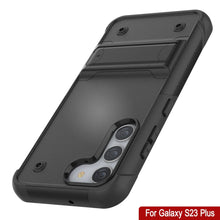 Cargar imagen en el visor de la galería, Funda Punkcase Galaxy S23+ Plus [Serie Reliance] Protectora Híbrida de Grado Militar con Soporte Incorporado [Negro]
