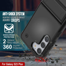 Cargar imagen en el visor de la galería, Funda Punkcase Galaxy S23+ Plus [Serie Reliance] Protectora Híbrida de Grado Militar con Soporte Incorporado [Negro]
