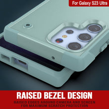 Cargar imagen en el visor de la galería, Funda Punkcase Galaxy S23 Ultra [Serie Reliance] Protector Híbrido de Grado Militar Con Soporte Incorporado [Verde]
