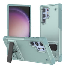 Cargar imagen en el visor de la galería, Funda Punkcase Galaxy S23 Ultra [Serie Reliance] Protector Híbrido de Grado Militar Con Soporte Incorporado [Verde]
