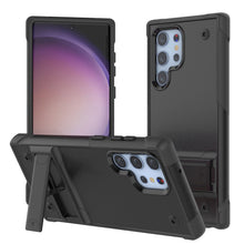 Cargar imagen en el visor de la galería, Punkcase Galaxy S23 Ultra Funda [Serie Reliance] Cubierta Militar Híbrida Protectora de Grado Militar con Soporte Incorporado [Negro].

