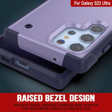 Cargar imagen en el visor de la galería, Funda Punkcase Galaxy S23 Ultra [Serie Reliance] Protectora Híbrida de Grado Militar con Soporte Incorporado [Morado-Marino]
