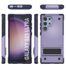 Cargar imagen en el visor de la galería, Funda Punkcase Galaxy S23 Ultra [Serie Reliance] Protectora Híbrida de Grado Militar con Soporte Incorporado [Morado-Marino]
